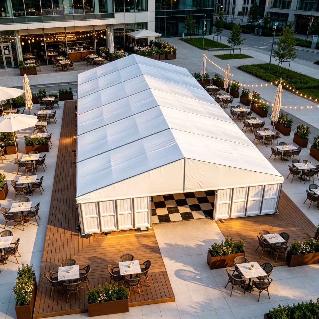 15m span abs tent