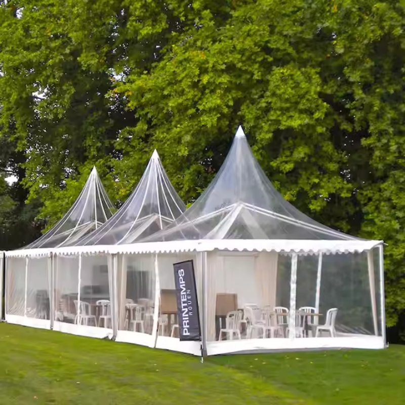 transparent pagoda tent