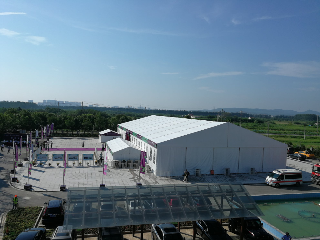 tent used for commerce large reception
