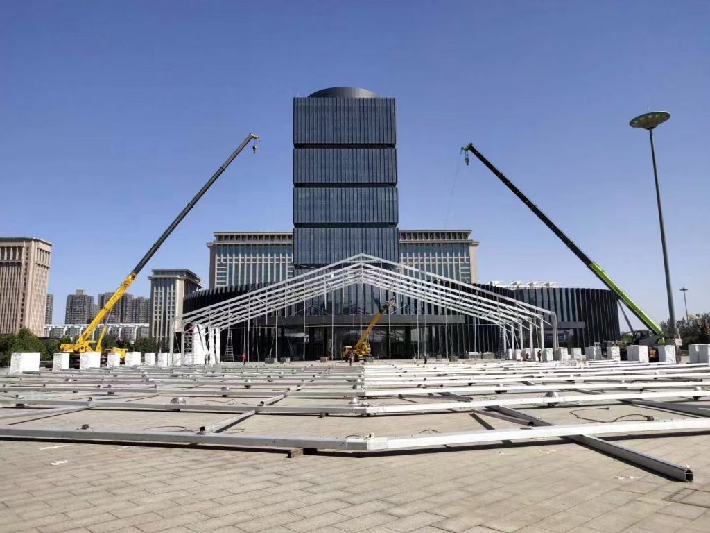  Clear Span Warehouse Tent for Peak-Season Overflow