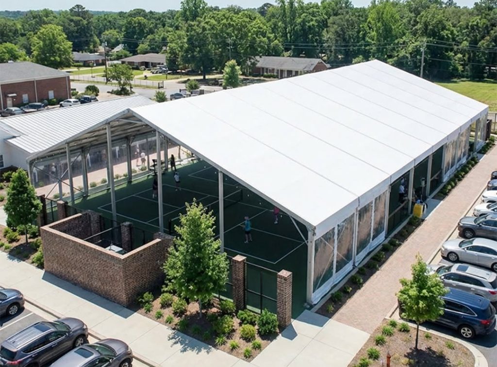temporary structure tent for pickleball