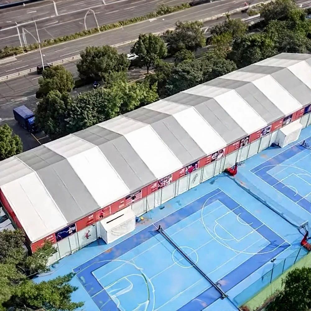 Basketball Court Tent Aluminum Frame Sports Shelter for Outdoor Courts