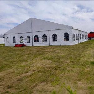 white tent white wedding tent