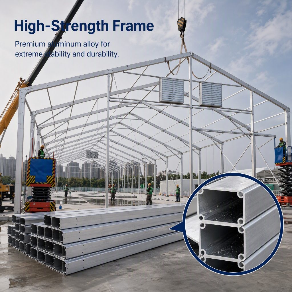 aluminum frame structure tent