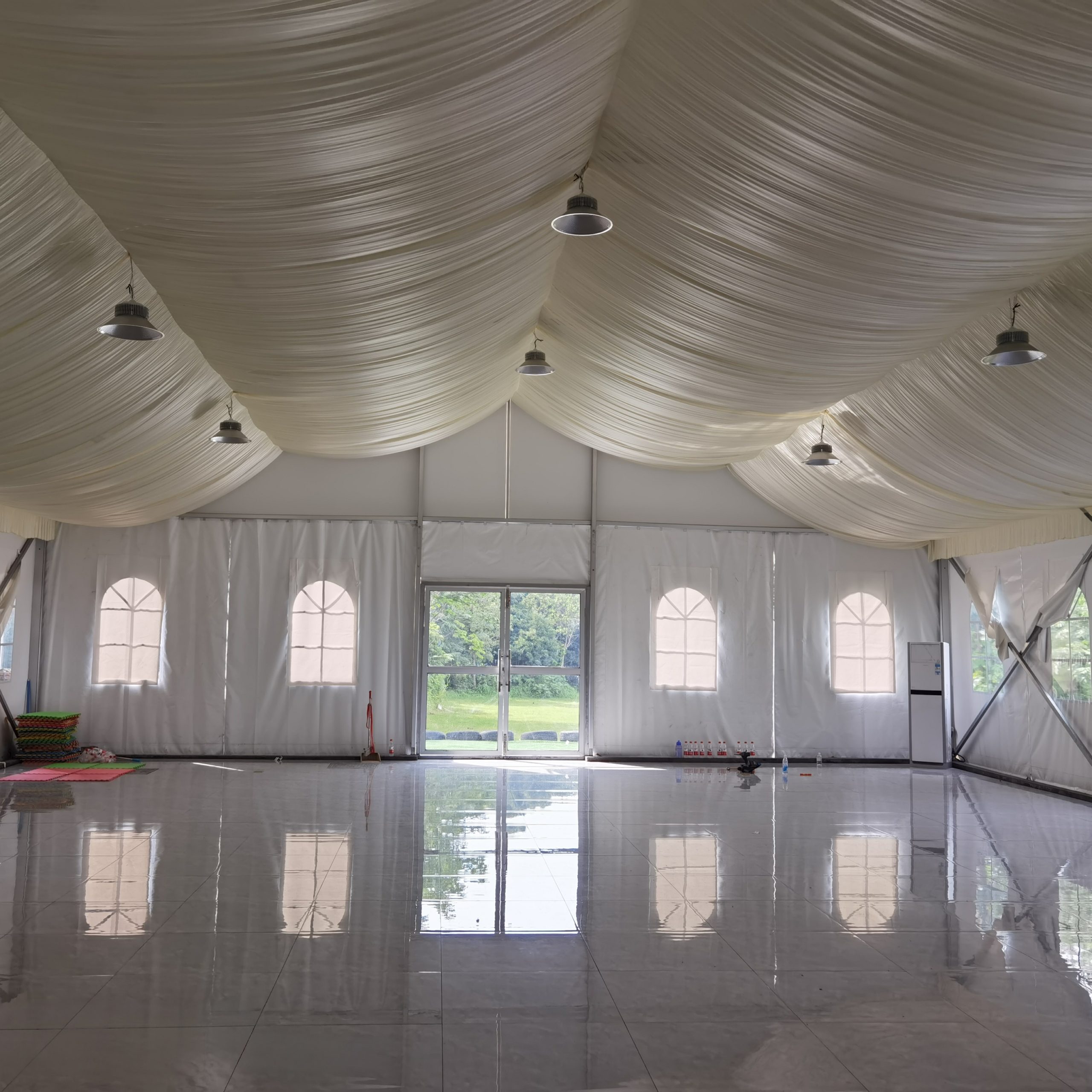 marquee with decorations